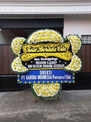 Papan Bunga Duka di Pamukan Utara